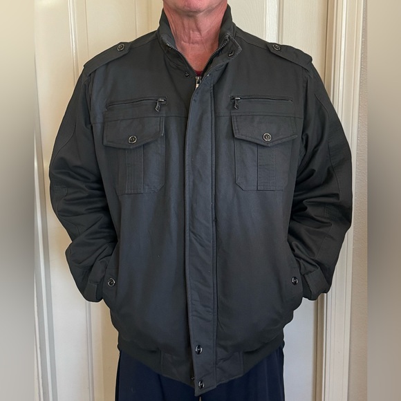 TACVASEN Men's Large Winter Outdoor Jacket Casual Cargo Coat with Multi Pockets - Picture 15 of 15